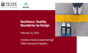 Picture of a powerpoint slide during the webinar